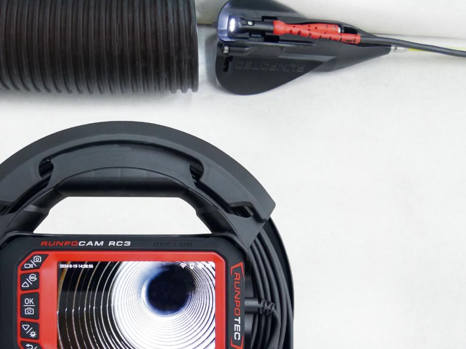 RC3 Cameră de inspecție (digitală) - 15 m + Pachet Comfort RUNPOSTICKS (19 piese) - imagine 6